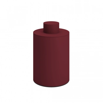 Δοχείο Αποθήκευσης Με Καπάκι Ανοξείδωτο Matt Bordeaux Pam & Co Φ8x15εκ. 94-153