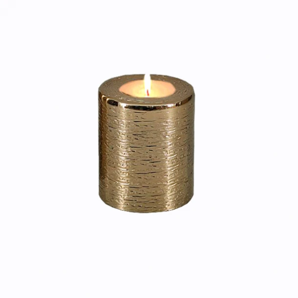 Κηροπήγιο Μεταλλικό Χρυσό Art Et Lumiere 8x9εκ. 19633