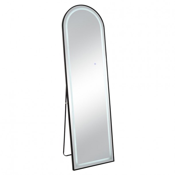 Καθρέπτης Επιδαπέδιος Μεταλλικός Με Led Μαύρος 50x170εκ. iliadis 91475