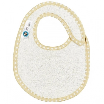 Σαλιάρα Βαμβακερή Μικρή Εκρού Πουά Μπεζ 18139