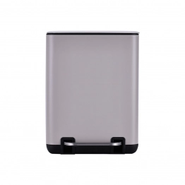 Καλάθι Απορριμμάτων 6lt Soft Close Μεταλλικό Taupe Cubic Estia 24,1x21,3x31,6εκ. 02-20972