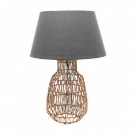 Φωτιστικό Επιτραπέζιο Καφέ-Γκρι 42x61εκ. Zen Collection 23.49242