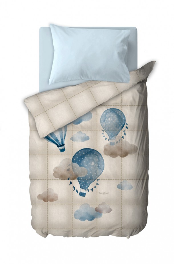 Πάπλωμα Microfiber Μονό Παιδικό 160x220εκ. Air Ballon Saint Clair