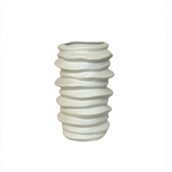 Βάζο Κεραμικό Λευκό Φ19,5x30,5εκ. Art Et Lumiere 12035