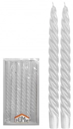 Σετ 12τμχ Κερί Λευκό 2,2x20εκ. Homie 37-11