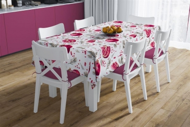 Τραπεζομάντηλο Polycotton Αλέκιαστο 140x180εκ. Pomegranate 458 White DimCol