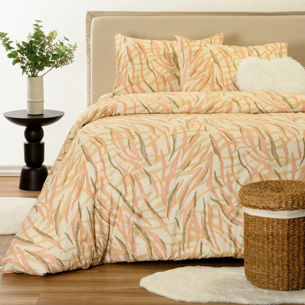 Σετ Σεντόνια Φανελένια Υπέρδιπλα 235x270εκ. Crystal Ochre Winter Line Melinen 20006490