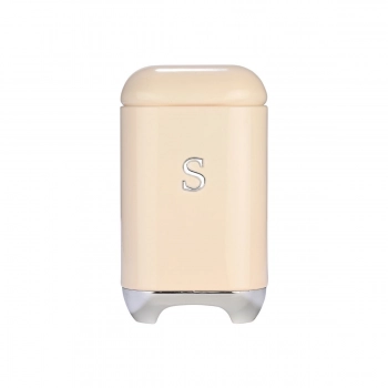 Βάζο Κουζίνας Για Ζάχαρη Μεταλλικό Κρεμ Epoque 11x18,8εκ. Estia 01-28374