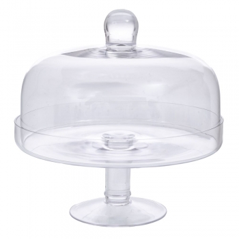 Τουρτιέρα Γυάλινη Διάφανη 24x24εκ. iliadis 91961