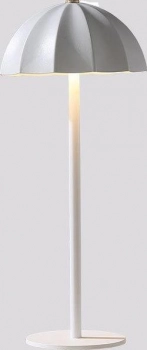 Φωτιστικό Επαναφορτιζόμενο Μεταλλικό 15x34εκ. Parapluie White Oriana Ferelli WL44702WHT