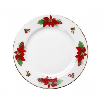 Χριστουγεννιάτικο Πιάτο Γλυκού Πορσελάνης 16εκ. Poisentia CRYSPO TRIO 06.241.04