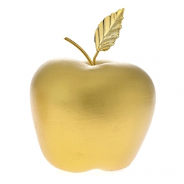 Διακοσμητικό Επιτραπέζιο Κεραμικό Μήλο Χρυσό 12x12x15εκ. iliadis 81512
