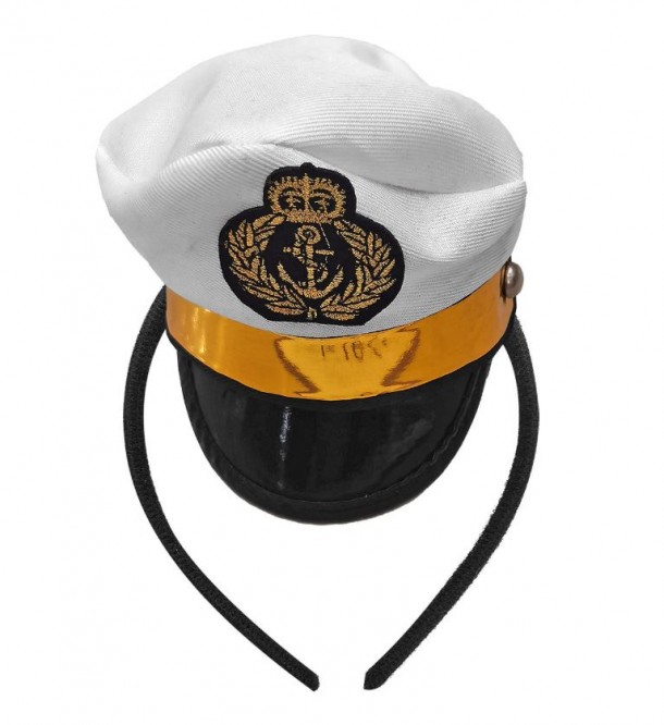 Στέκα Με Μίνι Καπελάκι Καπετάνιου 11x12εκ. Carnavalista 3-2375