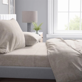 Παπλωματοθήκη Polycotton Υπέρδιπλη 220x240εκ. Shadow 11 Beige DimCol