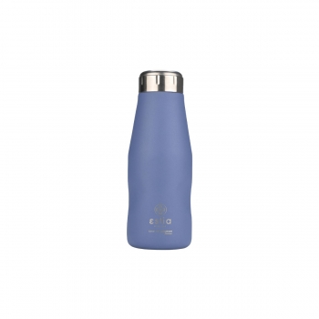 Θερμός-Μπουκάλι Ανοξείδωτο Denim Blue Flask Save The Aegean Estia 350ml-6,5x6,5x18,5εκ. 01-22341