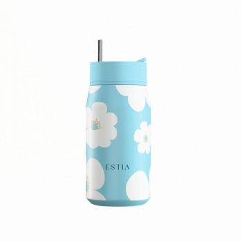 Θερμός-Ποτήρι Ανοξείδωτο Banana Blue Daisy Save The Aegean Estia 360ml 01-43087