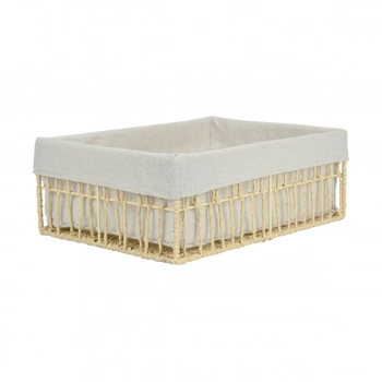 Καλάθι Οργάνωσης Paper Rope Μπεζ Nest 36x27x13εκ. Estia 02-28008