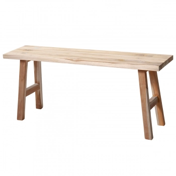 Διακοσμητικός Πάγκος Teak Wood 100x25x42εκ. MRShome 0047000