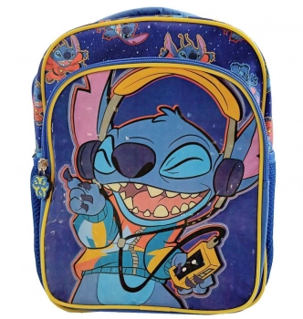 Τσάντα Πλάτης Νηπίου Stitch 29εκ. Με Ανατομική Πλάτη & 2 Πλαϊνές Θήκες Justnote 50-3547