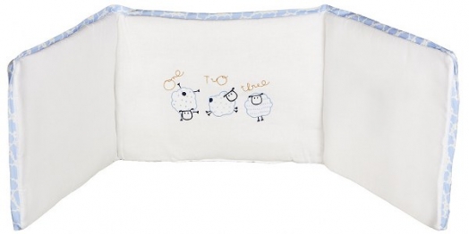 Πάντα Λίκνου Βαμβακερή 32x126εκ. Sheep Σιέλ 75292