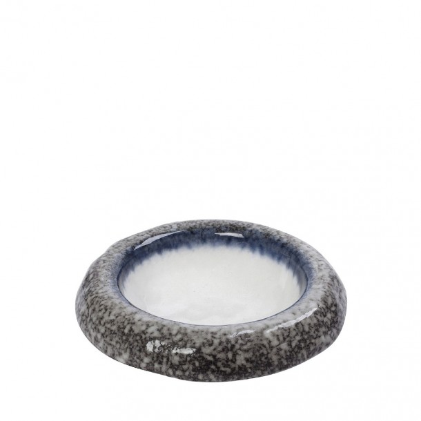 Μπωλ Σερβιρίσματος Stoneware Λευκό-Γκρι Fusion ESPIEL 15,8x4,8εκ. GMT302K4