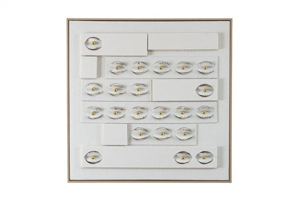 Πίνακας Καμβάς Με Κορνίζα Σχήματα 62x4,5x62εκ. Zen Collection 26.17.52915