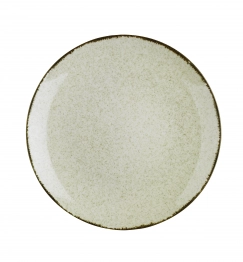 Πιάτο Ρηχό Πορσελάνης Μπεζ-Καφέ 25εκ. Cinnamon Kutahya Porselen KXCXE22524