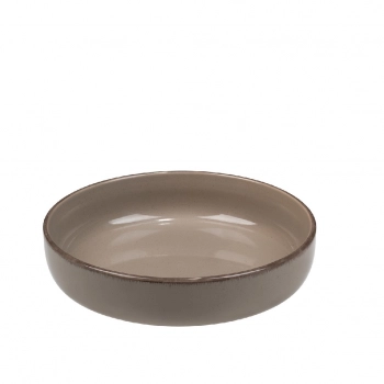 Πιάτο Βαθύ Φαγητού Stoneware Tuscany Brown Nordic Step ESPIEL 21x4,5εκ. ATA161K6