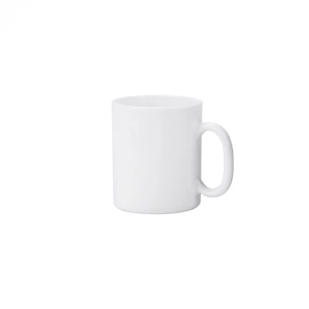 Κούπα Γυάλινη Οπαλίνας Λευκή 320ml-7,9x9,3x10,8εκ. Edge Estia 07-43537