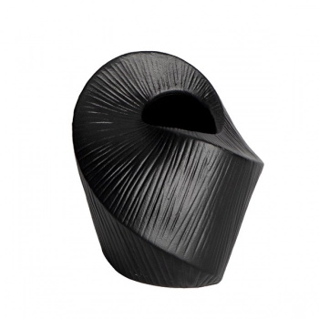 Βάζο Κεραμικό Μαύρο 15,1x12,6x15,2εκ. ESTHETI 819-01533