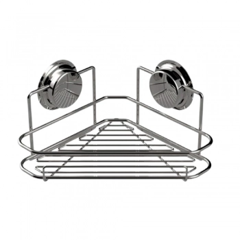 Εταζέρα Γωνιακή Με Βεντούζες 21,5x13,1εκ. Chrome Elementals Sealskin 66362364718