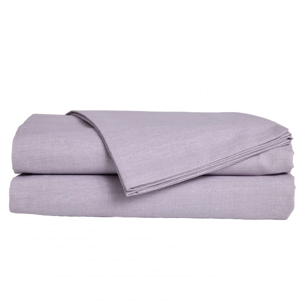 Σεντόνι Μεμονωμένο Polycotton Μονό Με Λάστιχο 100x200+35εκ. Casual 5449 Lilac Das Home