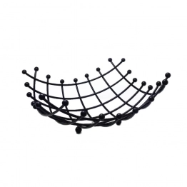 Φρουτιέρα Μεταλλική Μαύρη Τετράγωνη ESPIEL 32x13εκ. MTT313