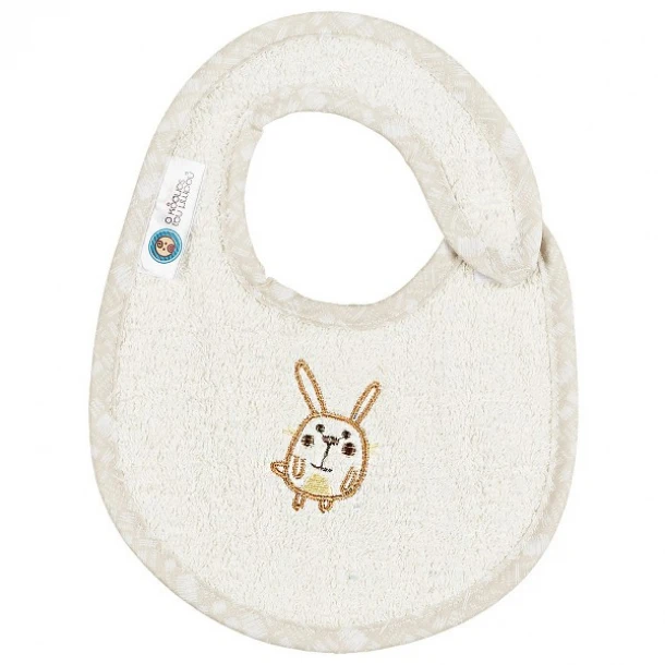 Σαλιάρα Βαμβακερή Μικρή Elephant Εκρού 18123