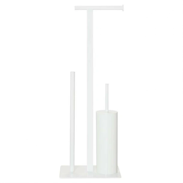 Πιγκάλ Με Χαρτοθήκη Μεταλλικό 27,5x19,8x73,5εκ. Square White Sealskin 362373610