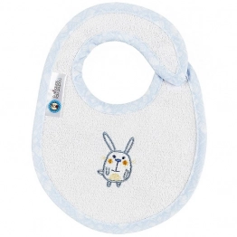 Σαλιάρα Polycotton Μεσαία Elephant Σιέλ 19222