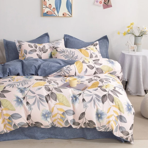 Σετ Παπλωματοθήκη 2 Όψεων Βαμβακοσατέν Υπέρδιπλη 220x240εκ. Ava Prime Line Melinen