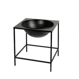 Σαμπανιέρα Μεταλλική Με Βάση Μαύρη 46x50εκ. ESPIEL AST842