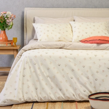 Σετ Σεντόνια Βαμβακερά Μονά 170x270εκ. Spring Beige Ultra Line Melinen 20005764