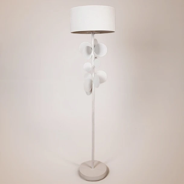 Φωτιστικό Επιδαπέδιο Μεταλλικό Λευκό 40x151εκ. ESTHETI 814-80003