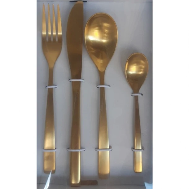 Σετ Μαχαιροπήρουνα 24τμχ Ανοξείδωτα Comas Bcn Colors Gold