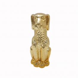 Διακοσμητικό Σκυλάκι Κεραμικό Χρυσό Art Et Lumiere 12x9x24,5εκ. 10523