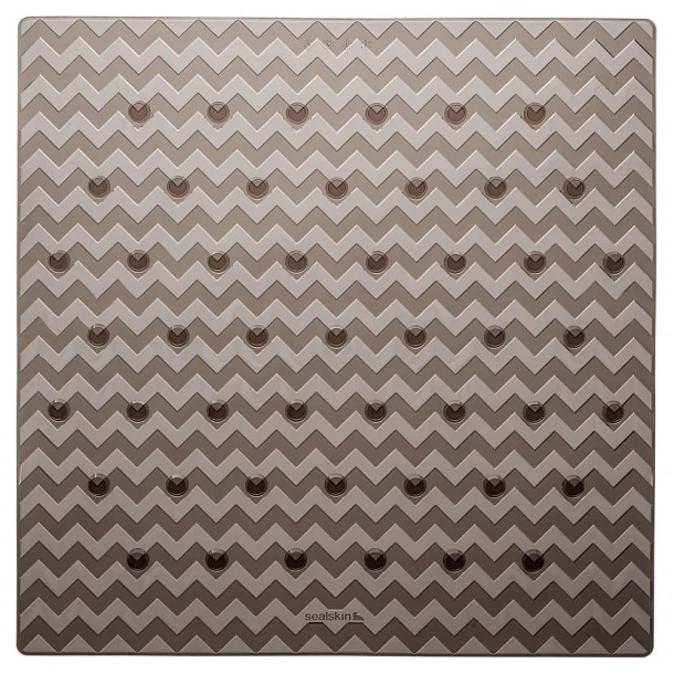 Ταπέτο Αντιολισθητικό Ντουζιέρας Pvc 53x53εκ. Leisure Grey-Brown Sealskin 315242614