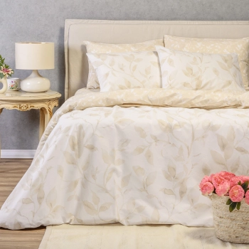 Σετ Σεντόνια Βαμβακερά Υπέρδιπλα 235x270εκ. Pearl Beige Ultra Line Melinen 20005801