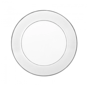 Πιατέλα Στρογγυλή Πορσελάνης Λευκή Classic Stripes Oriana Ferelli 31εκ. PR17310205