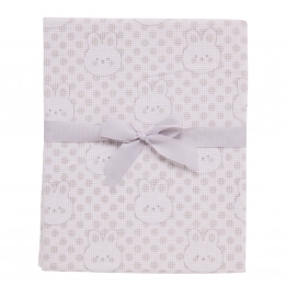 Κουβέρτα Πικέ Βαμβακερή Λίκνου-Αγκαλιάς 75x100εκ. Relax 4960 Γκρι Das Baby