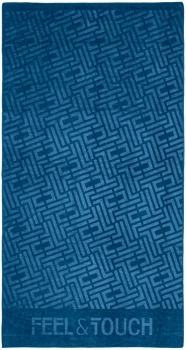 Πετσέτα Θαλάσσης Polyester-Poliammide 90x170εκ. Feel & Touch Icon Ocean Blue