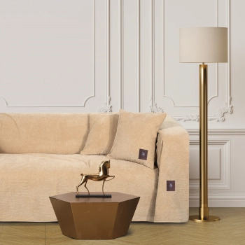 Ριχτάρι Microchenille-Polar Fleece Τριθέσιος 180x300εκ. Premium 3923 Μπεζ Greenwich Polo Club