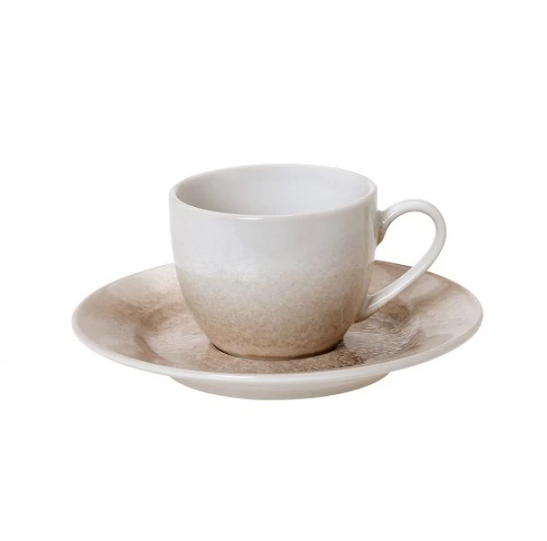 Φλυτζάνι Καφέ Σετ 6τμχ 110ml In-glaze Stoneware Jupiter Beige CRYSPO TRIO 25.096.17