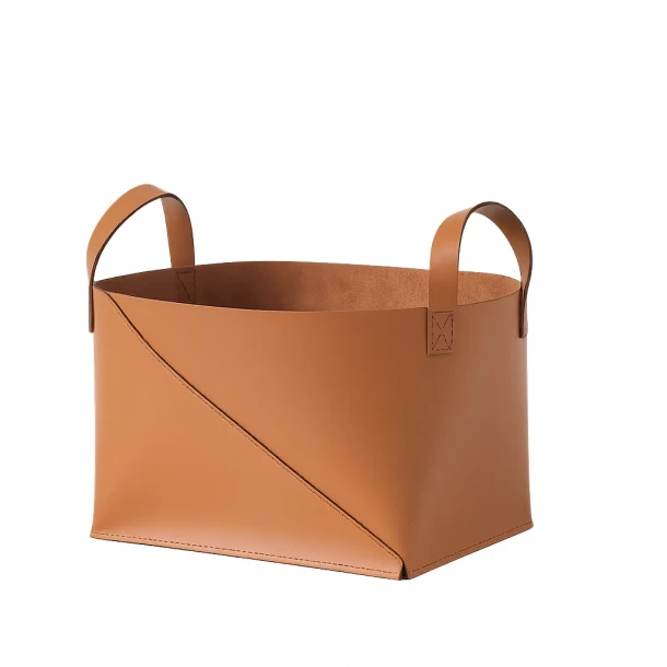 Καλάθι-Τσάντα Οργάνωσης Δερματίνη Καφέ 32x22x23εκ. ESPIEL RAG207